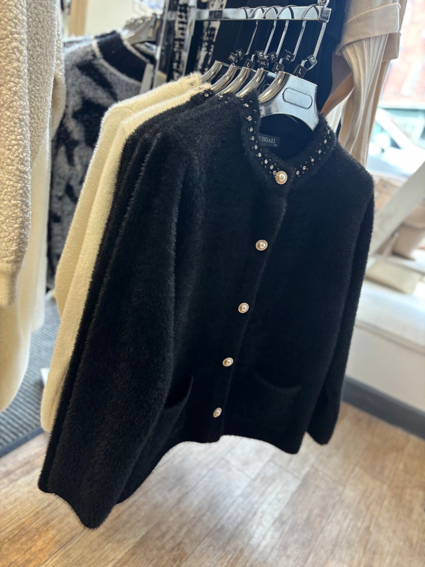 Diamanté Button Jacket
