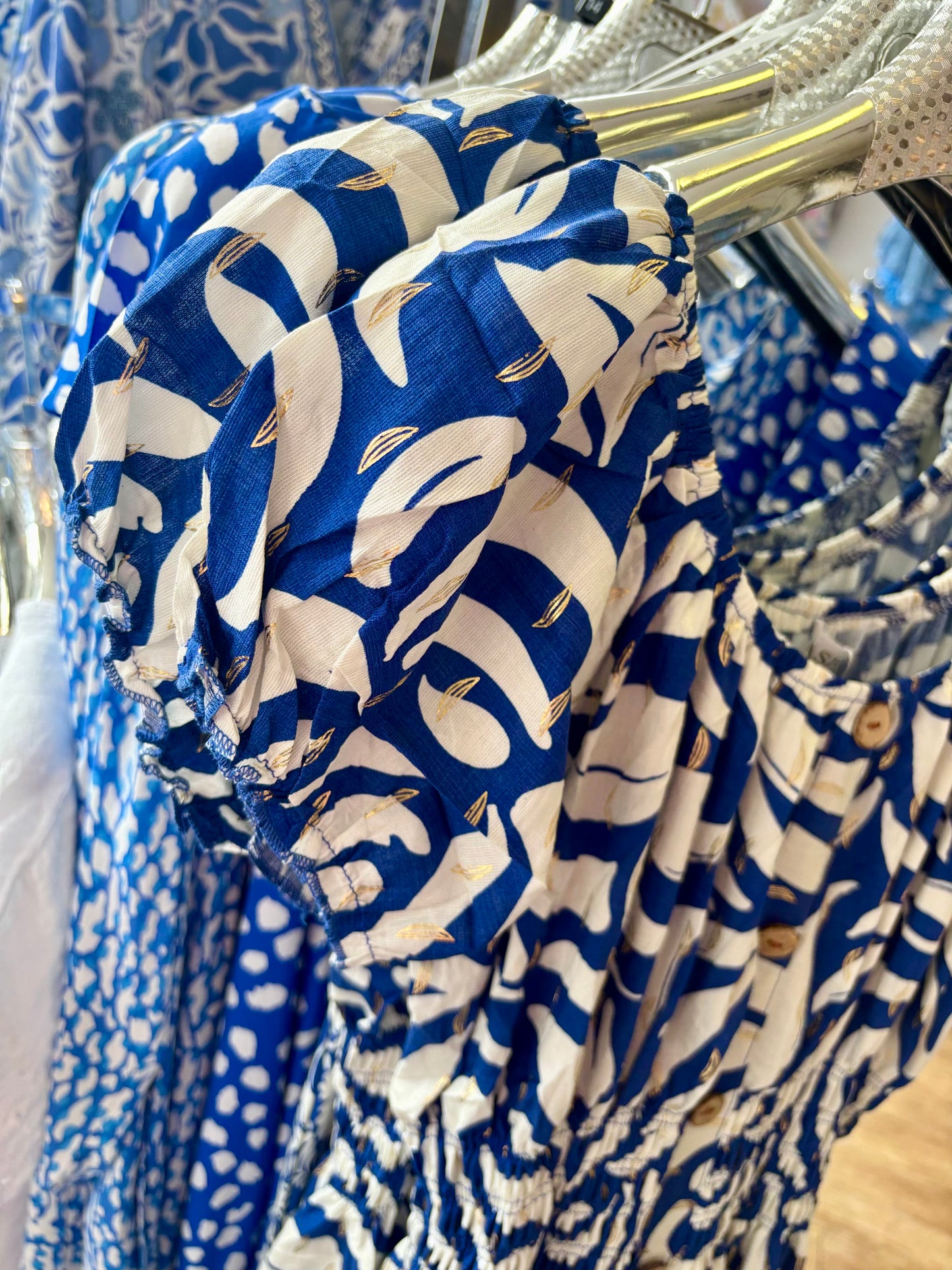 Shirred Waist Mini Dress