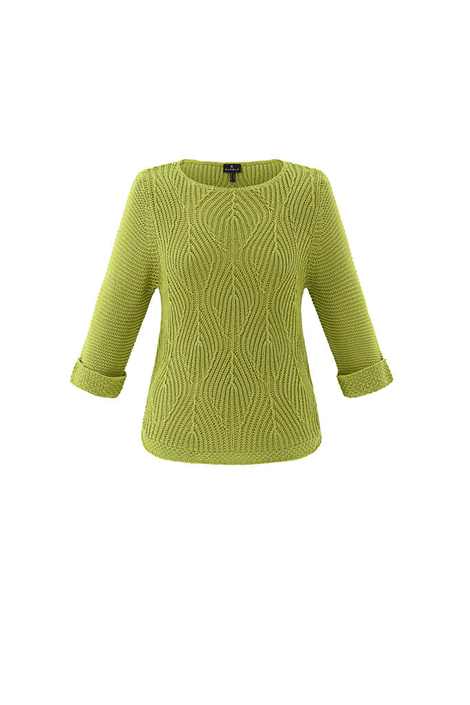 Marble Leaf Knitted Jumper