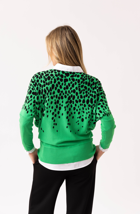 Marble Batwing Spotty Jumper