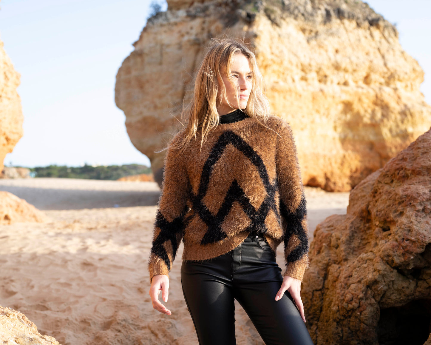 Marble Fluffy Cardigan