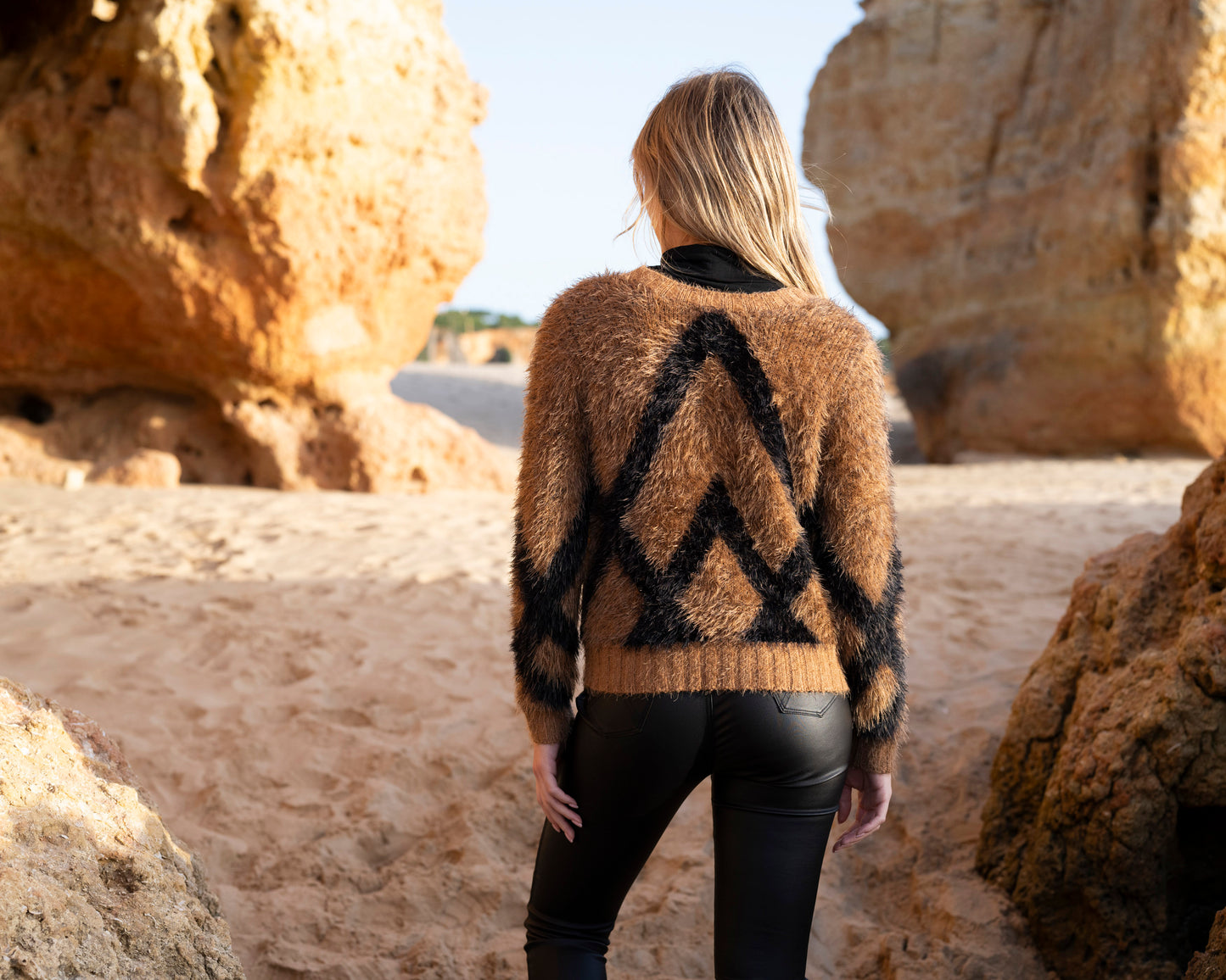 Marble Fluffy Cardigan
