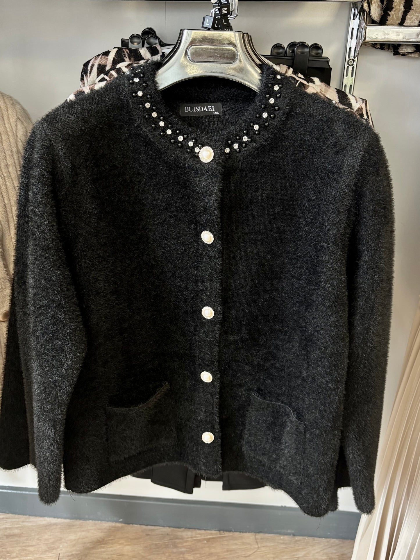 Diamanté Button Jacket