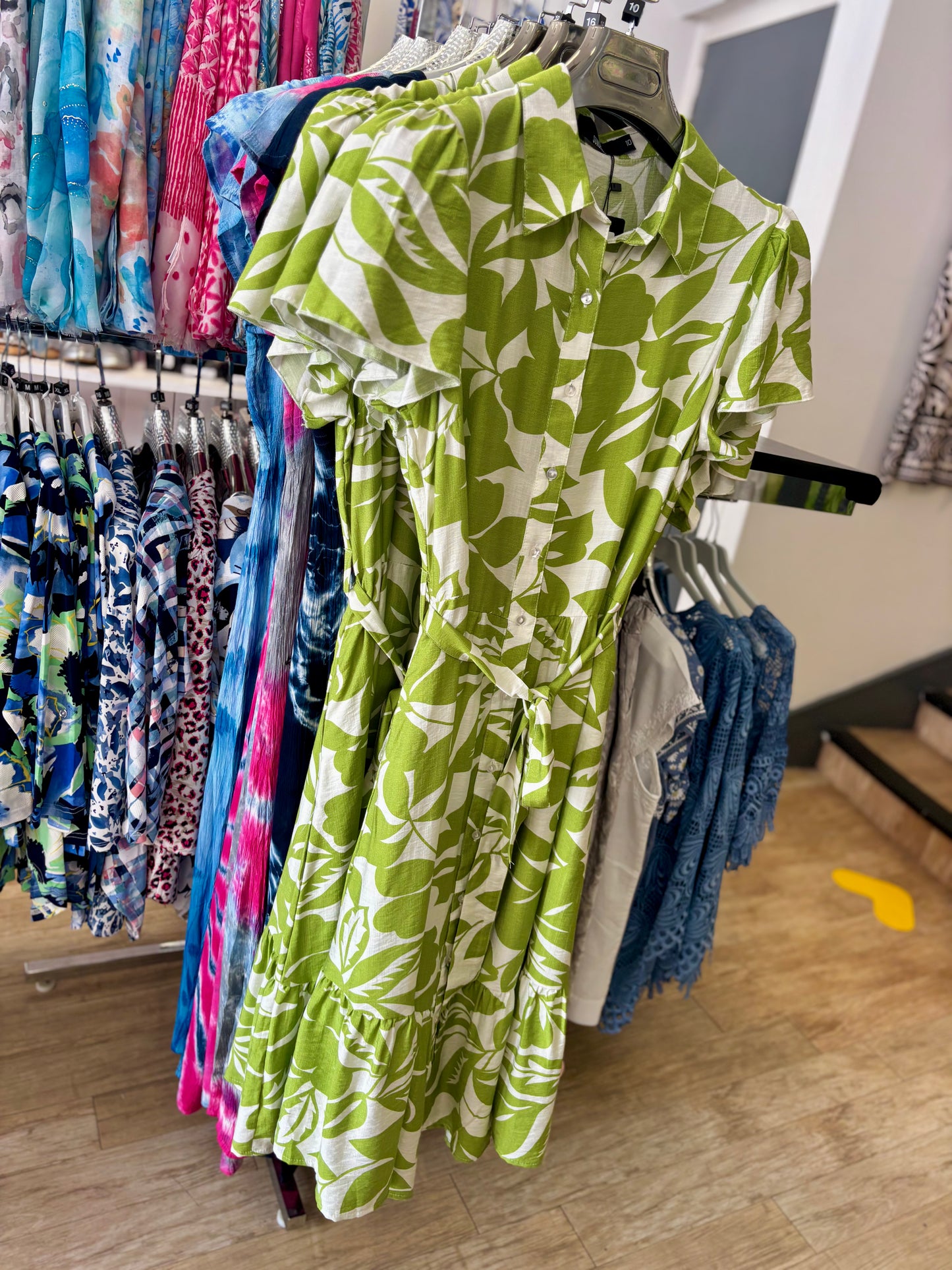 Love Sunshine Short Sleeve Shirt Dress