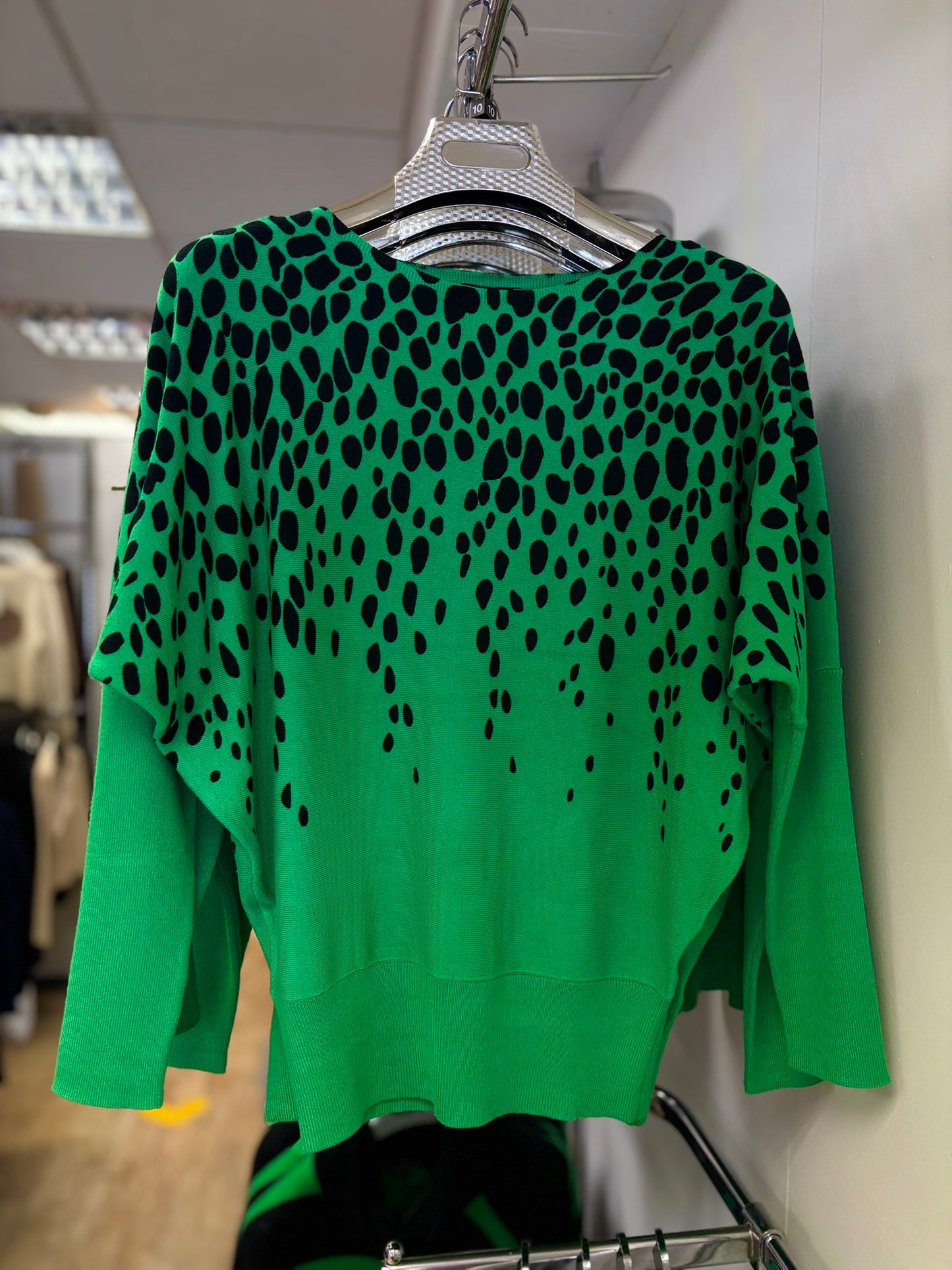 Marble Batwing Spotty Jumper