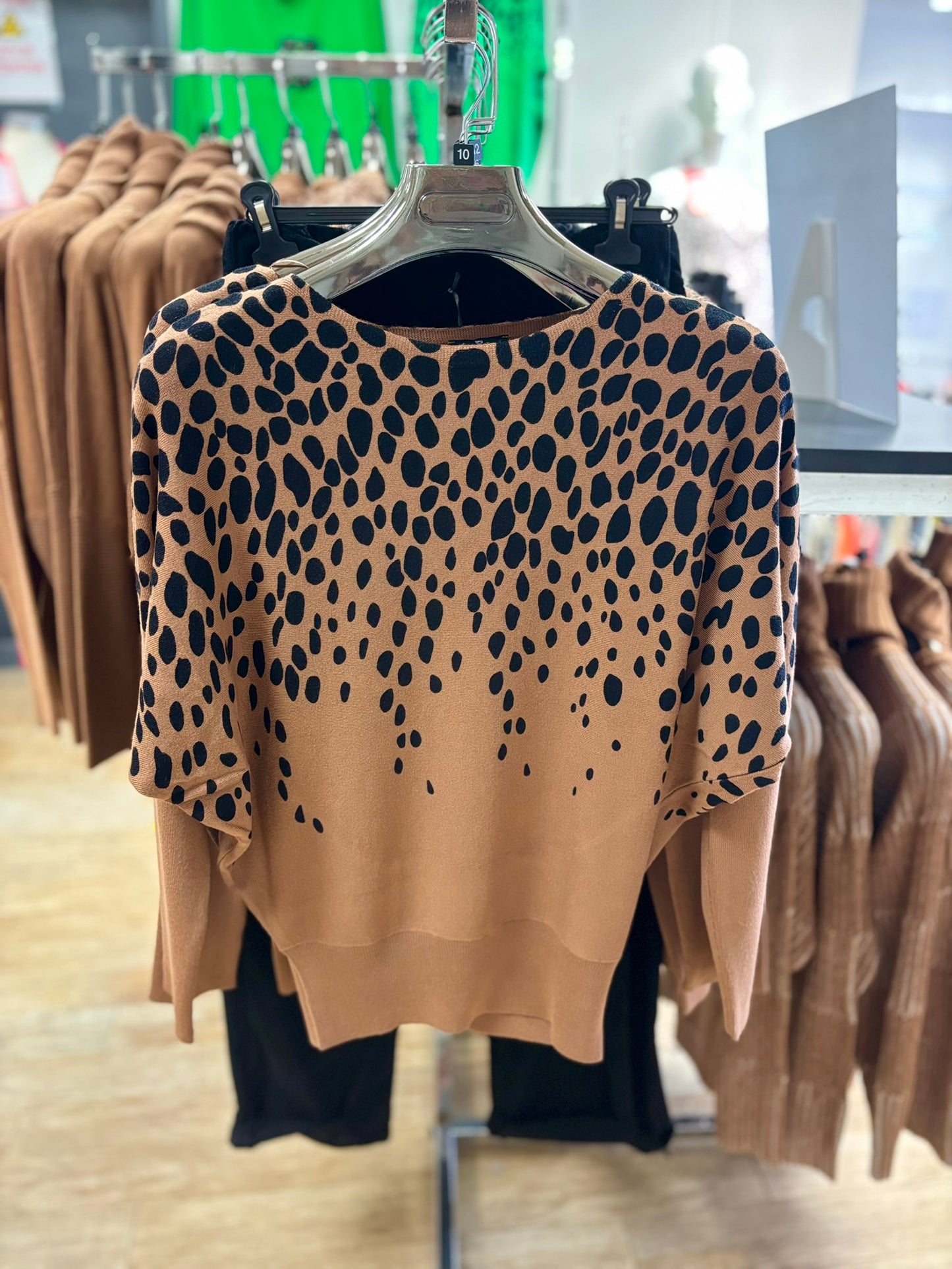 Marble Batwing Spotty Jumper
