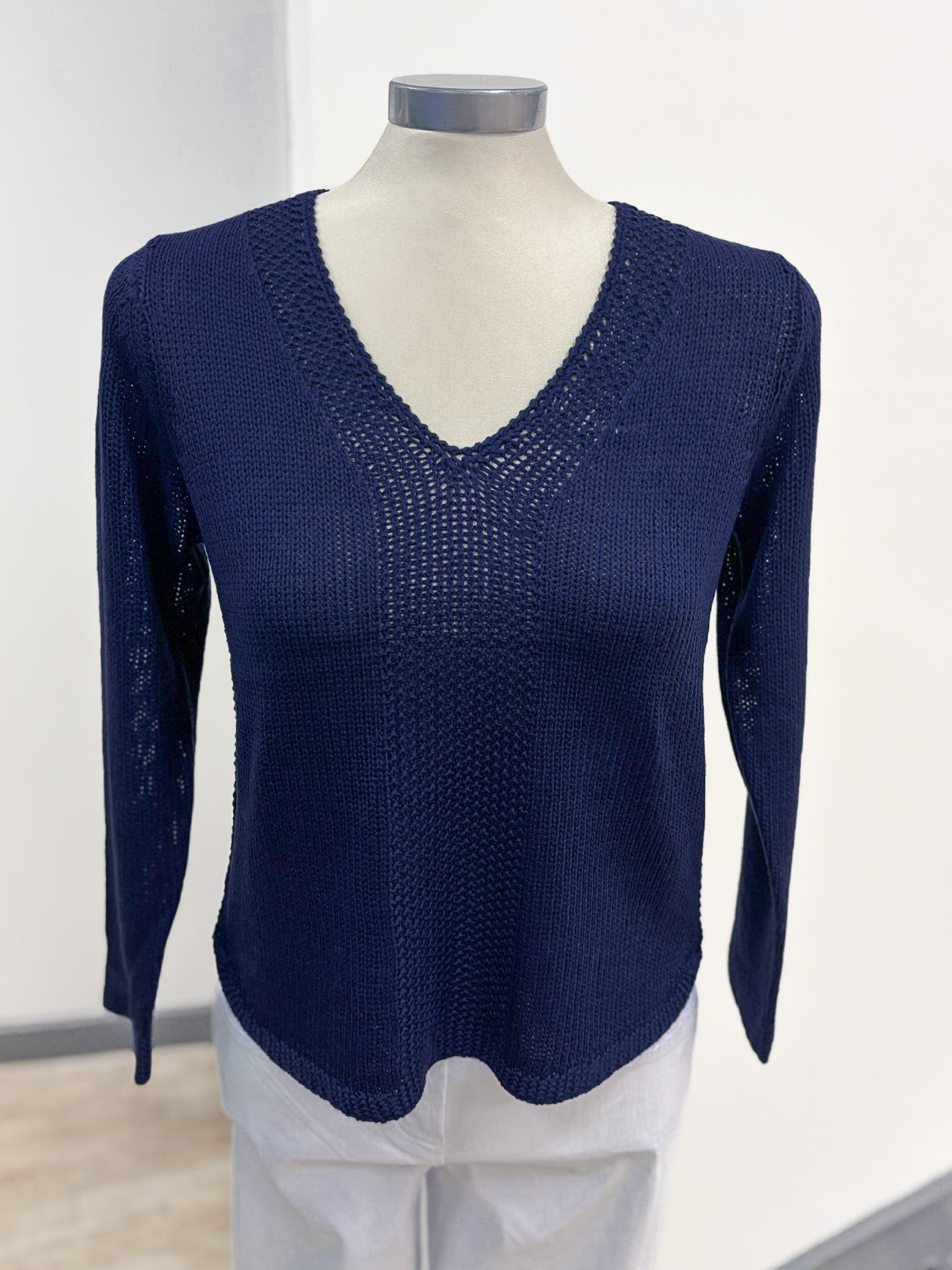 Marble Simple V Neck Jumper