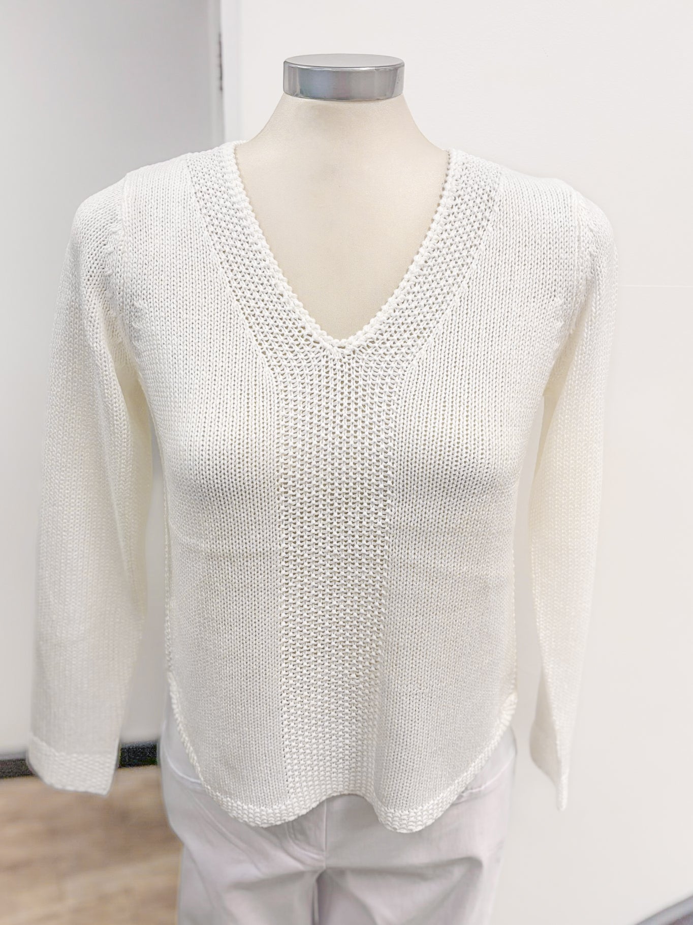 Marble Simple V Neck Jumper