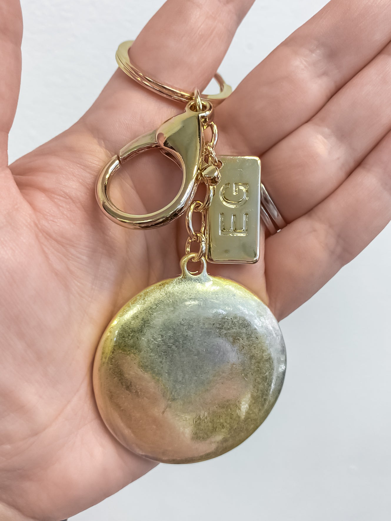 Diamante Disc Keyring