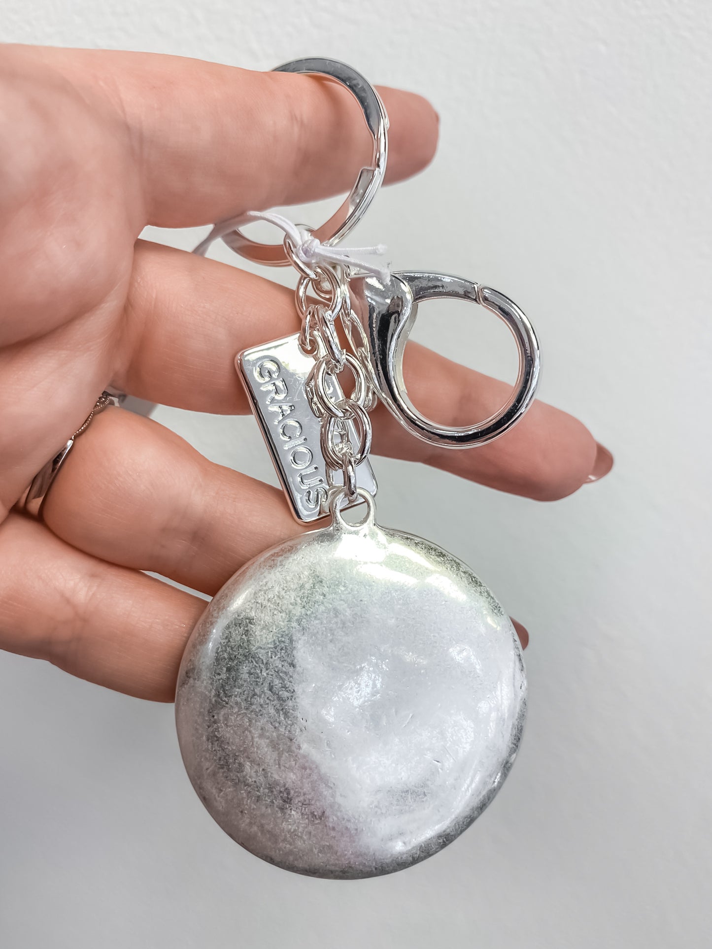 Diamante Disc Keyring