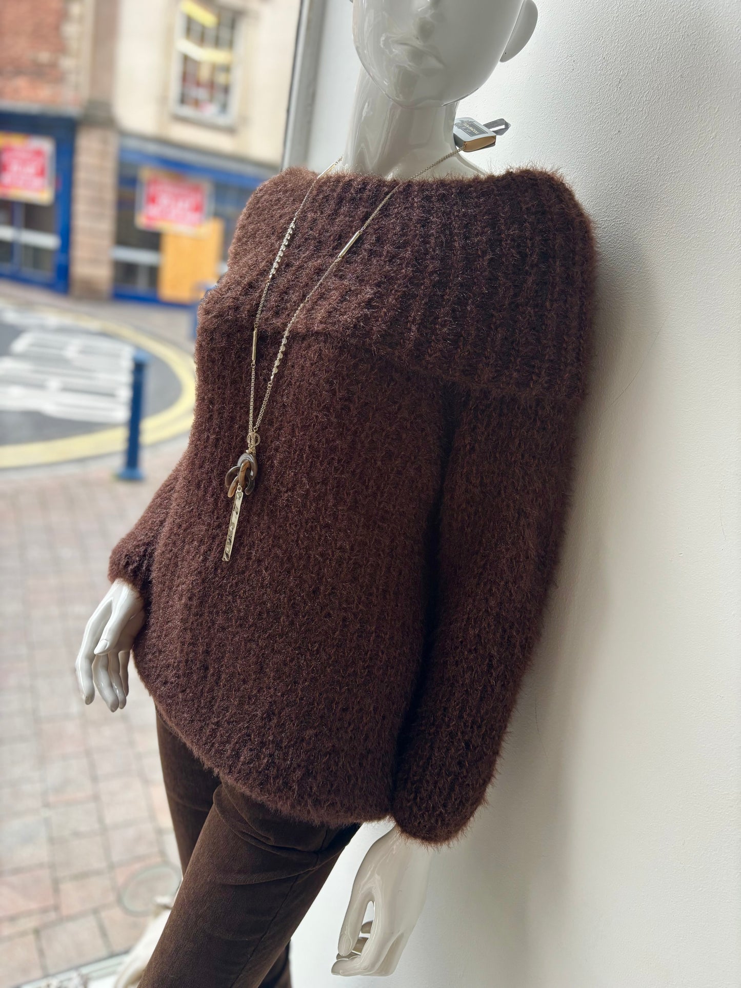 Fluffy Bardot Jumper