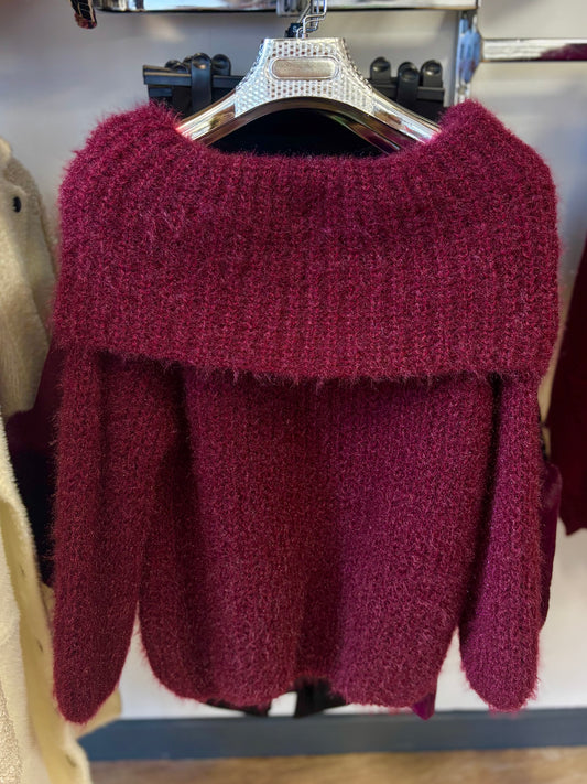 Fluffy Bardot Jumper