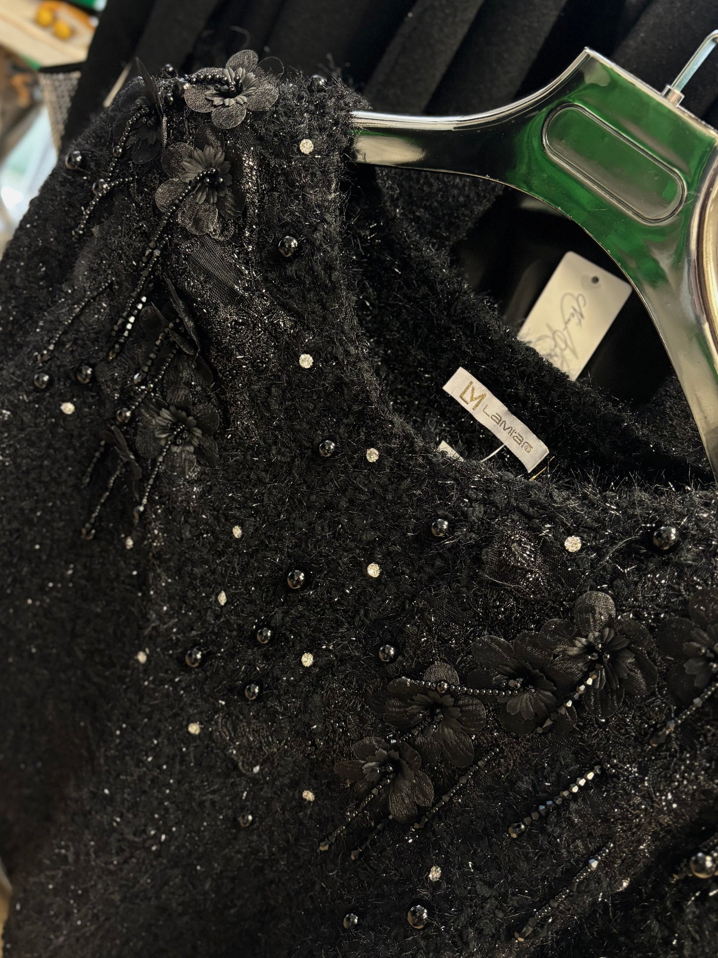 Pearl Diamanté Embellished Jumper