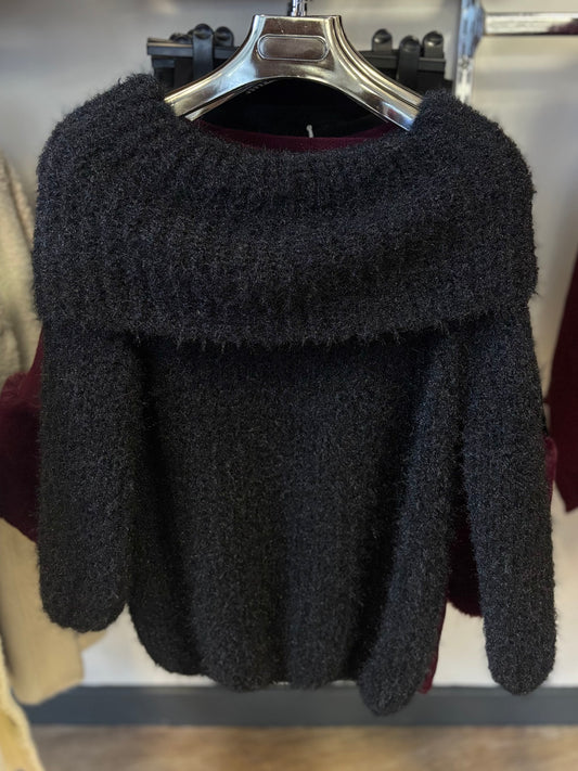 Fluffy Bardot Jumper
