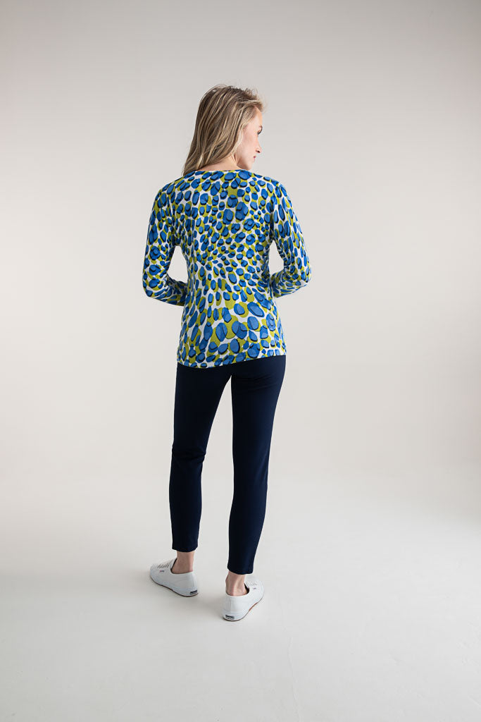 Marble V Neck Spot Jumper