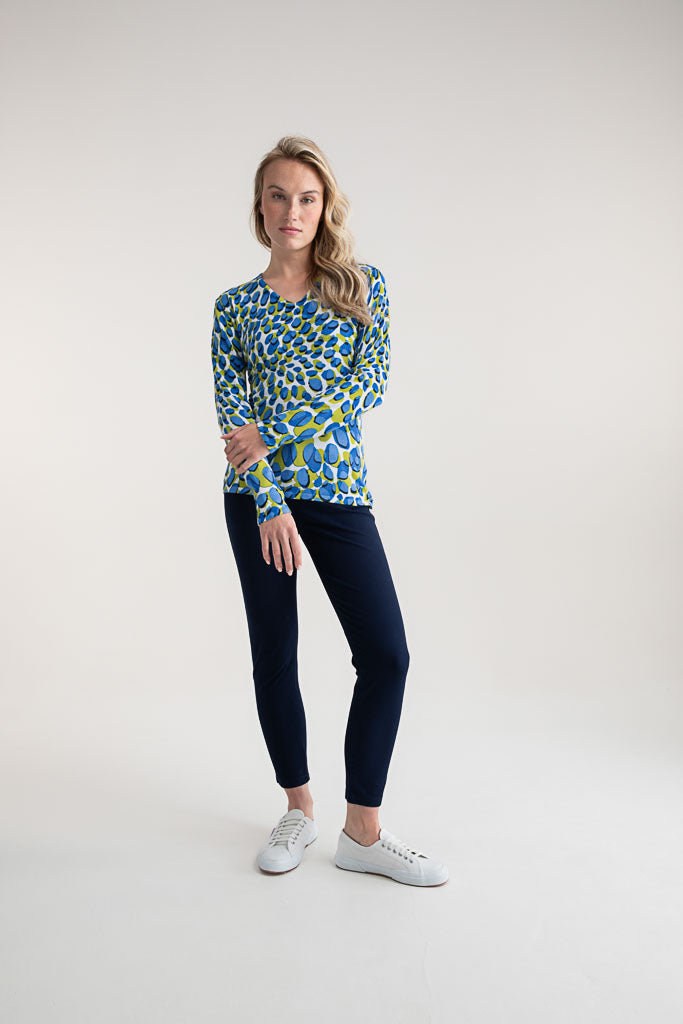 Marble V Neck Spot Jumper