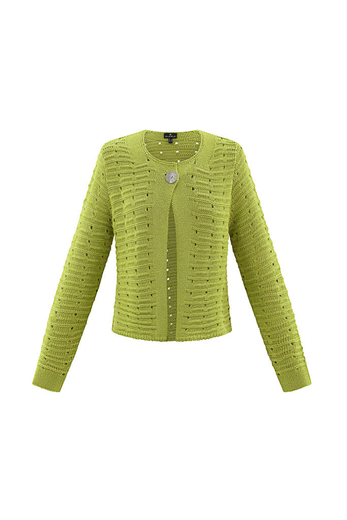 Marble Short Button Cardigan