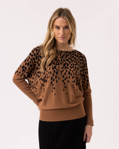 Marble Batwing Spotty Jumper