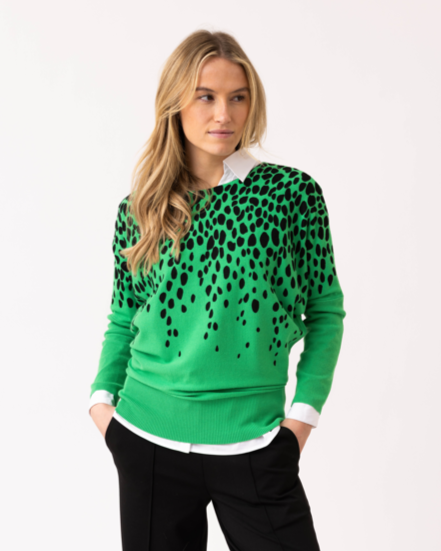 Marble Batwing Spotty Jumper