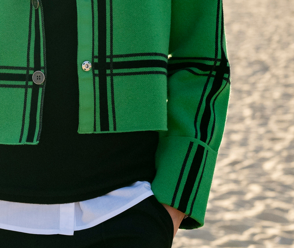 Marble Short Button Down Jacket