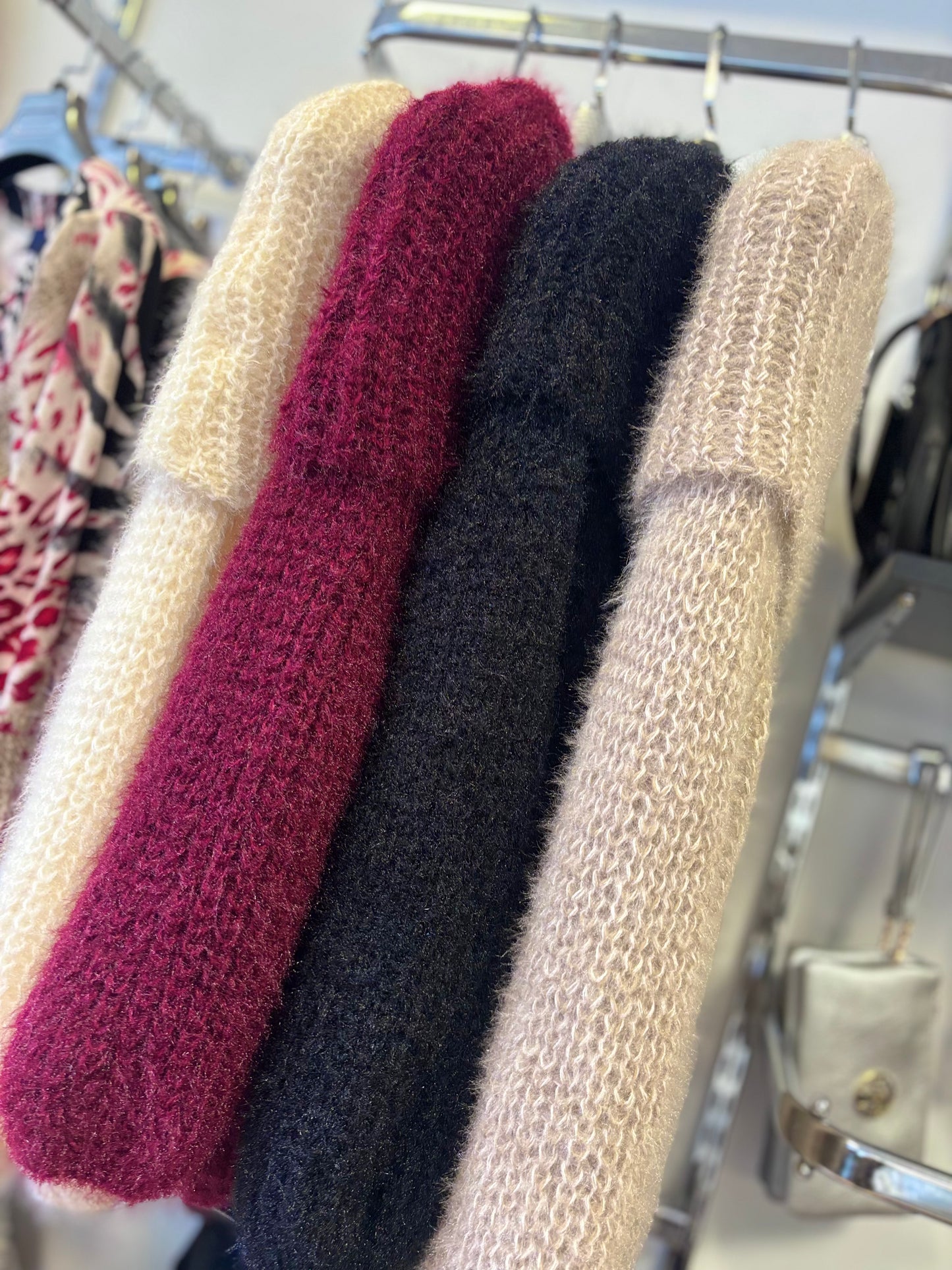 Fluffy Bardot Jumper