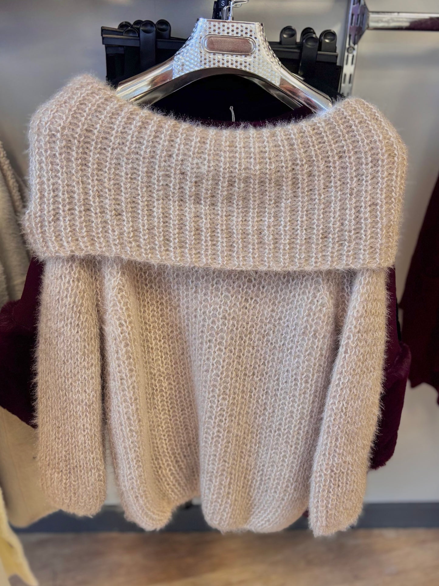 Fluffy Bardot Jumper