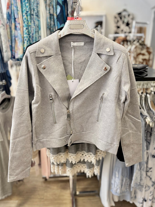 Sarah Tempest Fine Knit Biker Jacket
