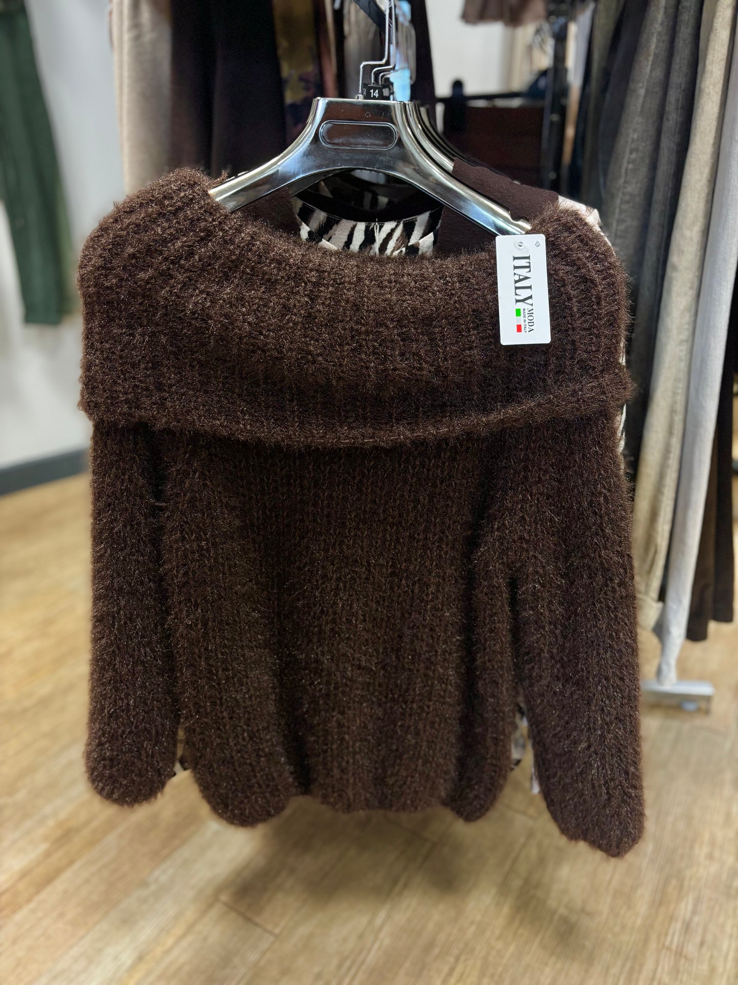 Fluffy Bardot Jumper