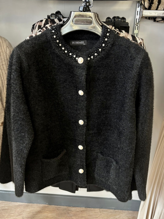 Diamanté Button Jacket