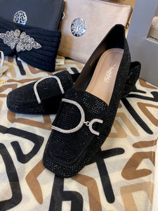 Kelsi Diamanté Flat Shoes