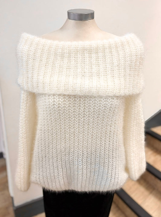Fluffy Bardot Jumper