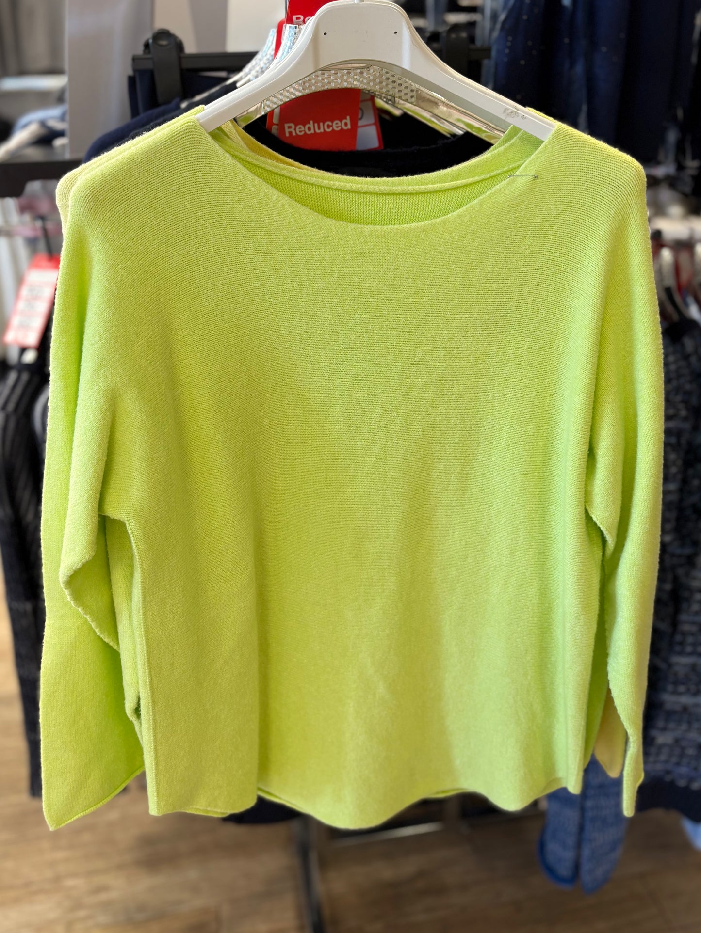 Wide Neck Plain Jumper