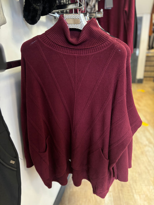 Polo Neck Long Chevron Jumper