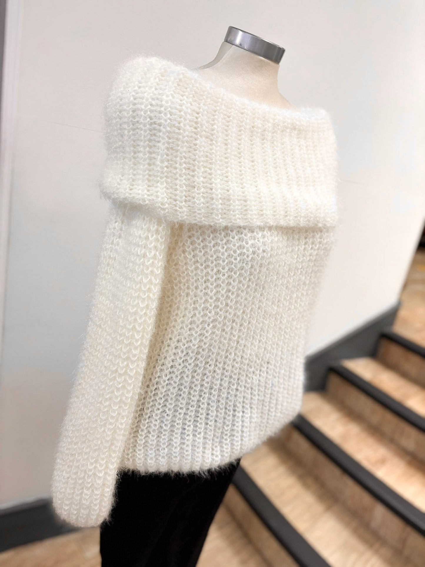 Fluffy Bardot Jumper