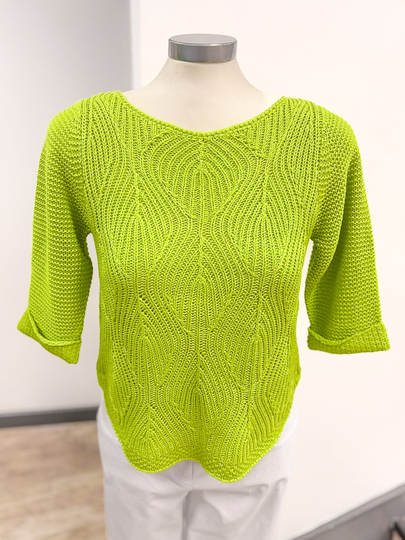 Marble Leaf Knitted Jumper