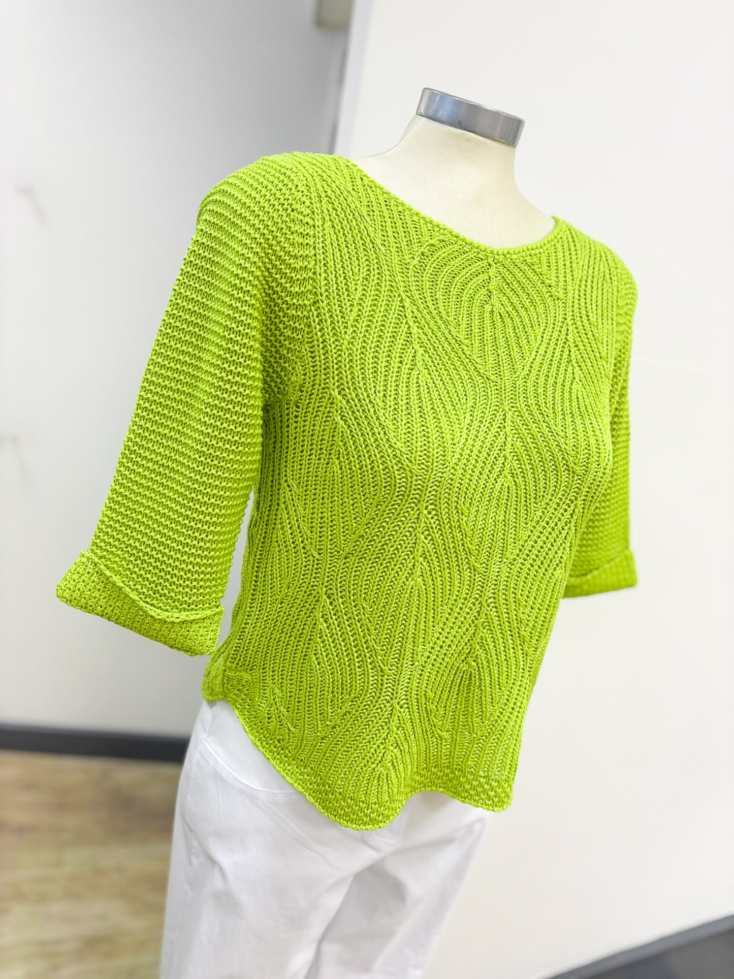 Marble Leaf Knitted Jumper