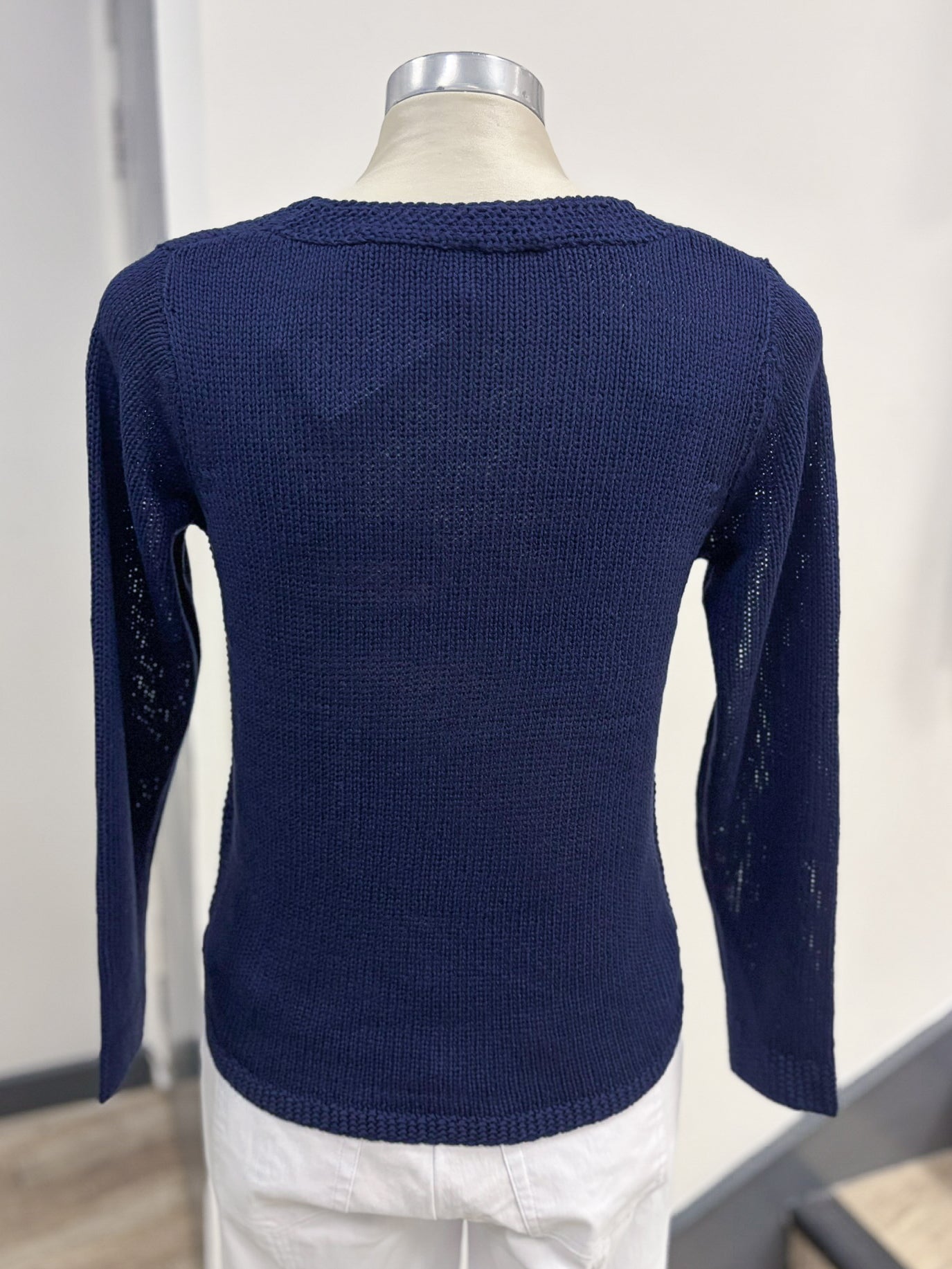 Marble Simple V Neck Jumper