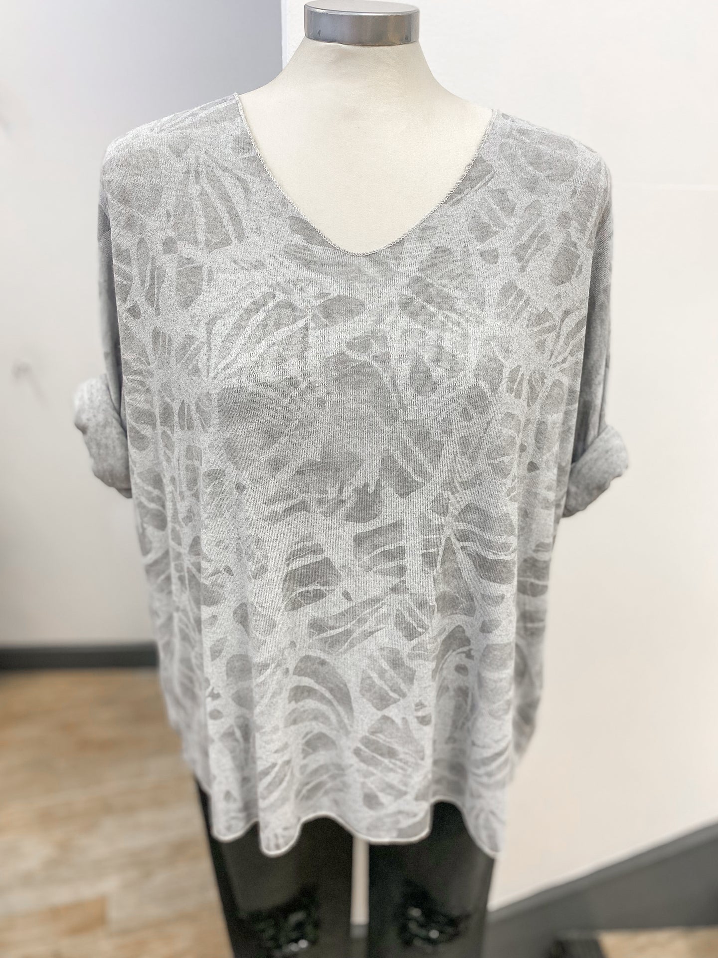 Lightweight Patterned Knit Top