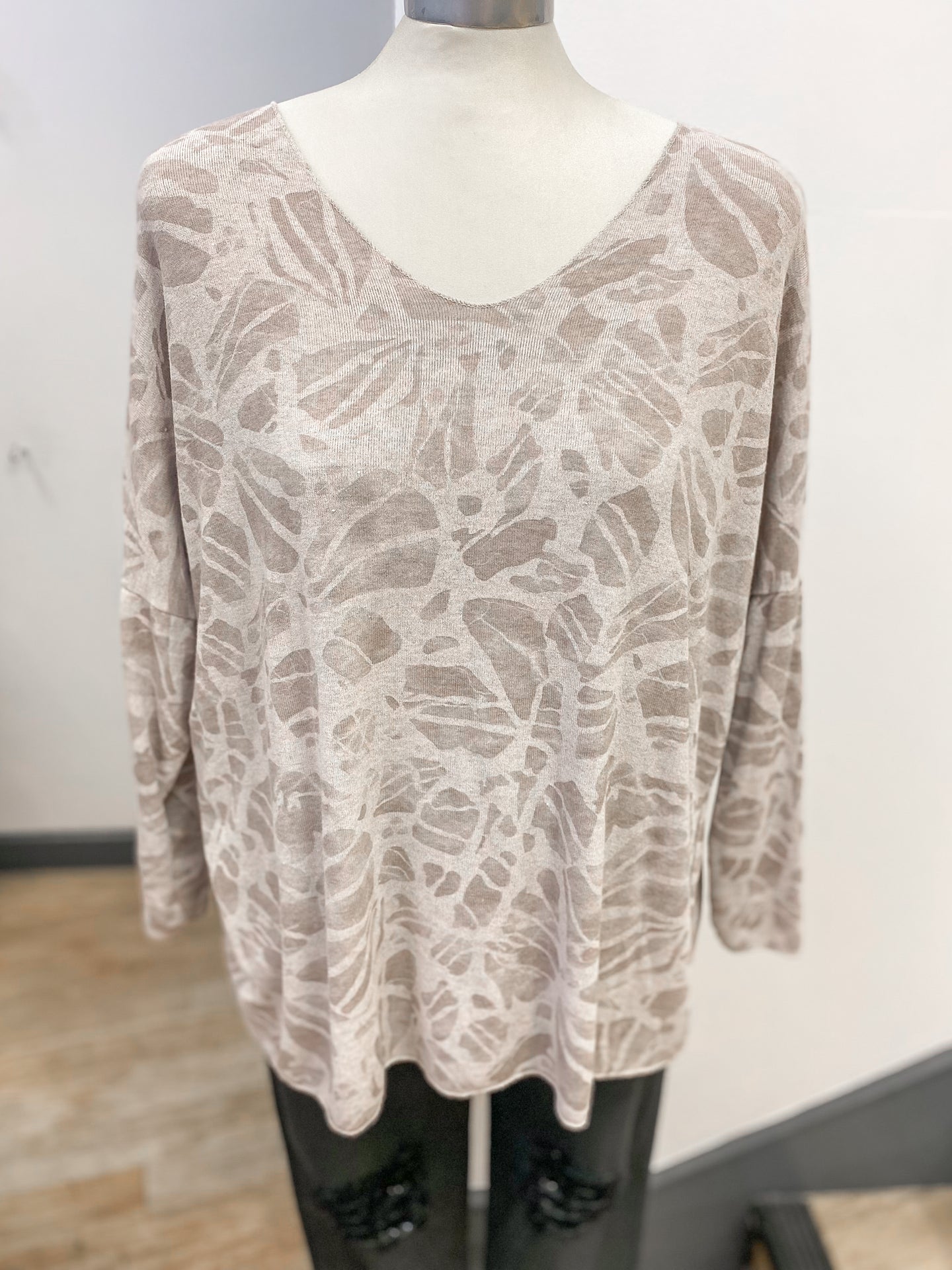 Lightweight Patterned Knit Top