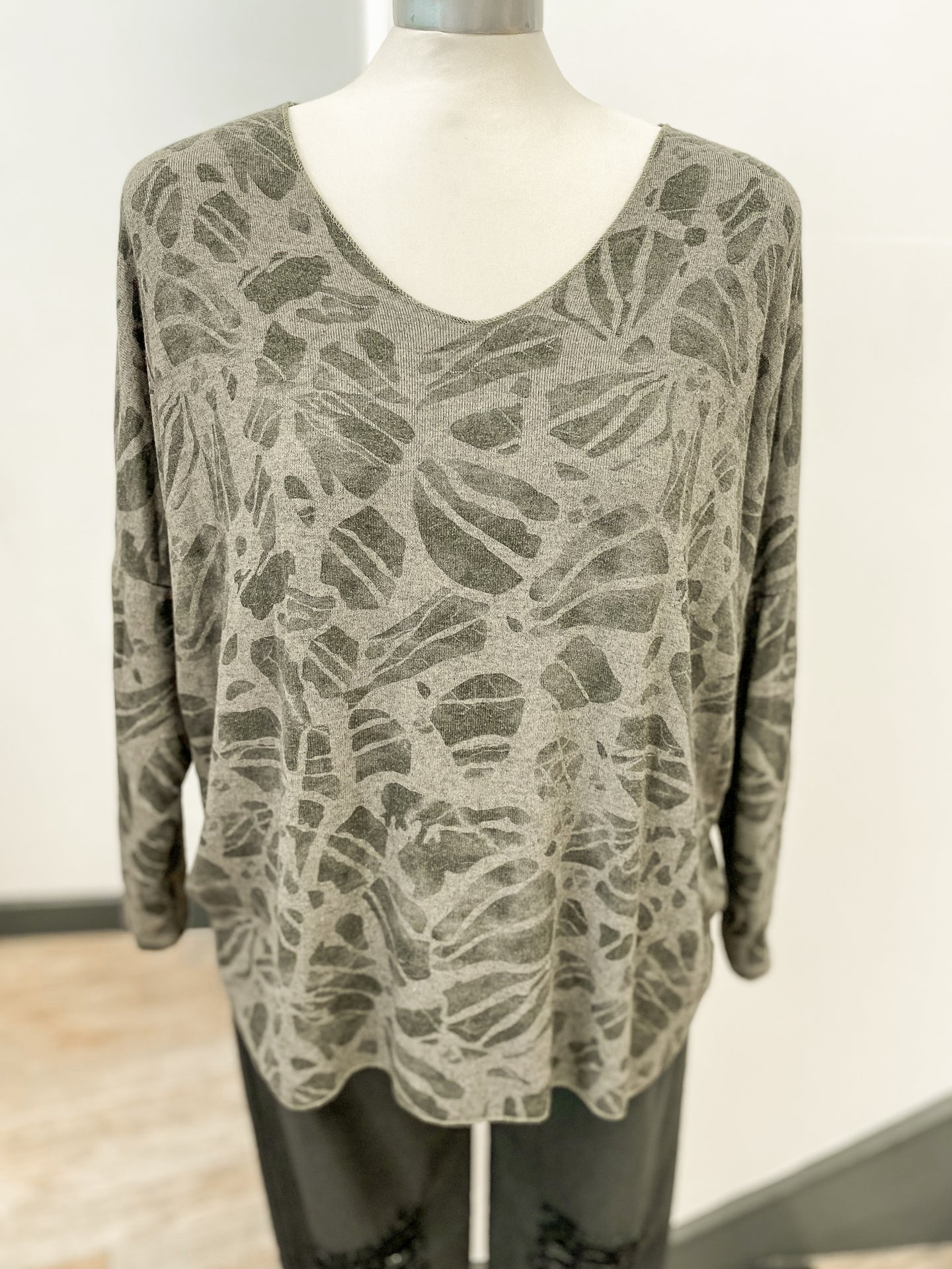 Lightweight Patterned Knit Top