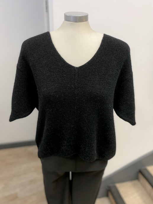 Sorbet Short Sleeved Alpaca Wool Jumper