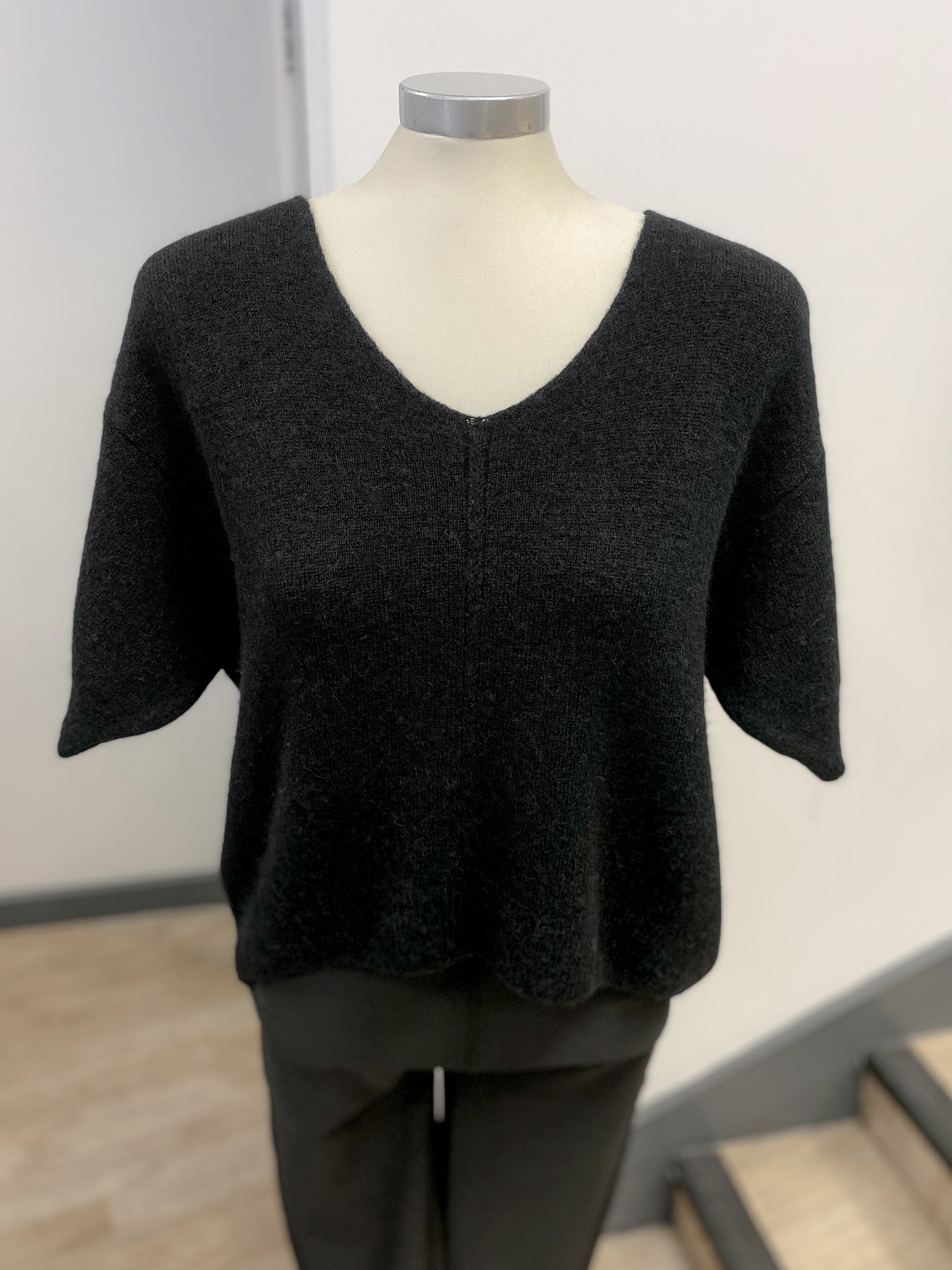 Sorbet Short Sleeved Alpaca Wool Jumper