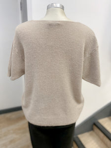 Sorbet Short Sleeved Alpaca Wool Jumper