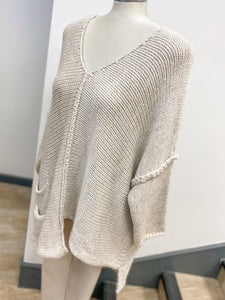 Sarah Tempest Alpaca Wool Blend Asymmetric Jumper