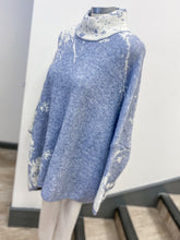 Load image into Gallery viewer, Sarah Tempest Polo Neck Poncho Jumper