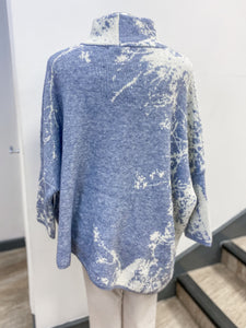 Sarah Tempest Polo Neck Poncho Jumper