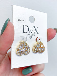 D&X Clip On Earrings