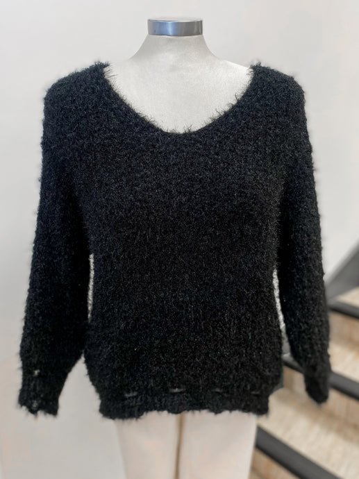 Fluffy Ladder Knit Jumper