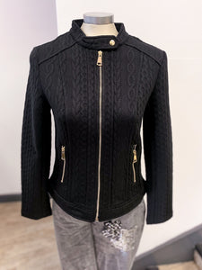Jessica Graff Cable Biker Jacket