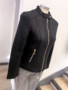 Jessica Graff Cable Biker Jacket